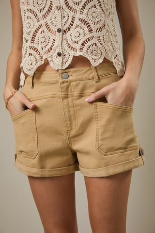 Weekend Ready Twill Shorts