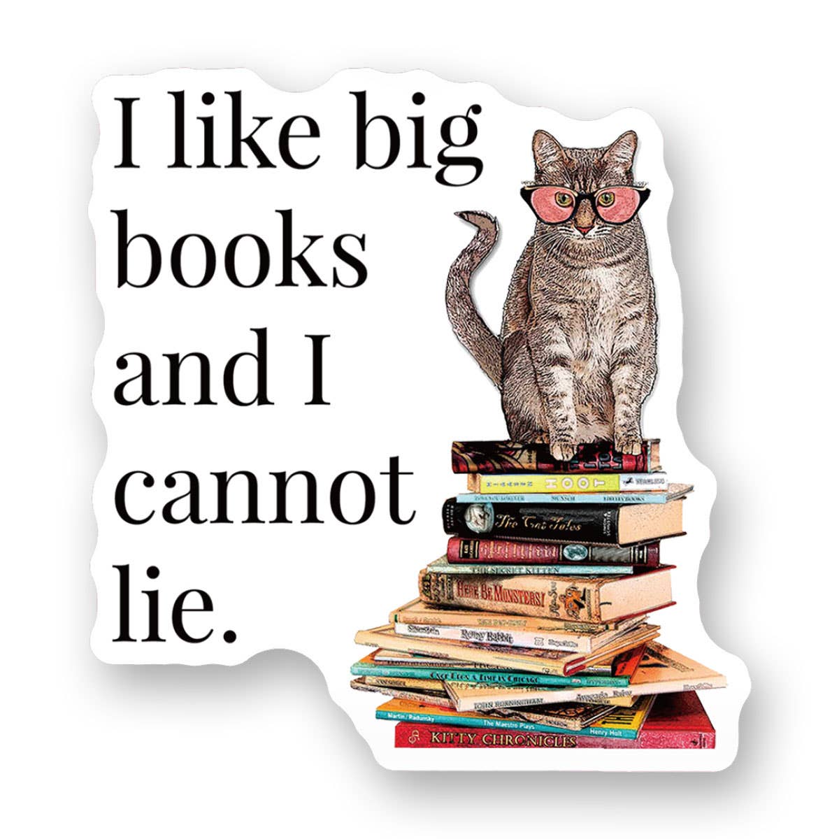 Sticker - I like big books