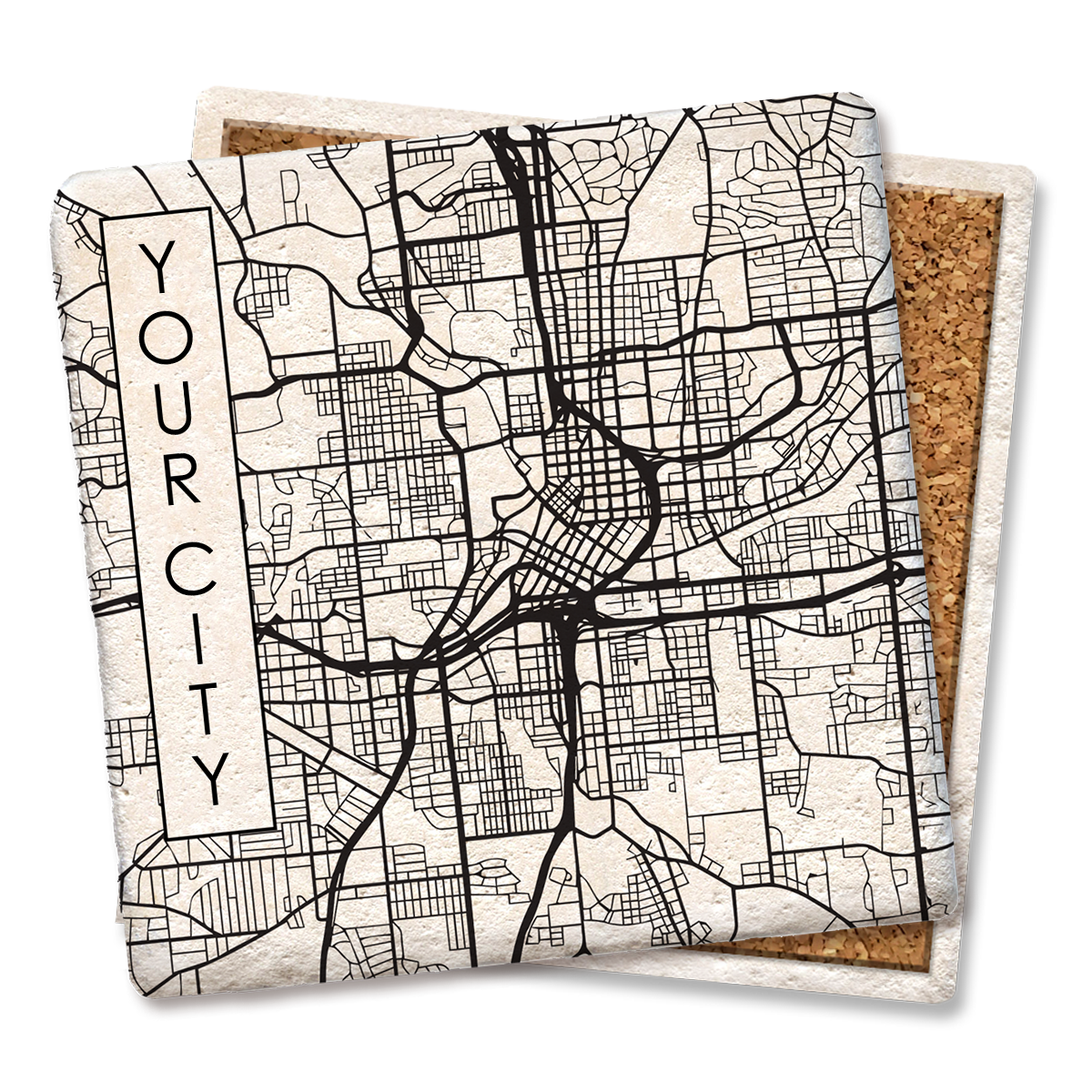 NKC street map coaster