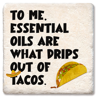 Essential oils taco coaster