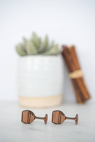 Wine Glass Wood Studs