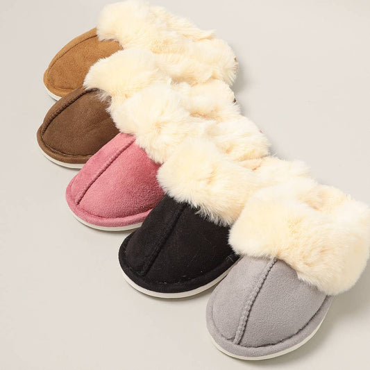 Faux Fur Lined Slippers