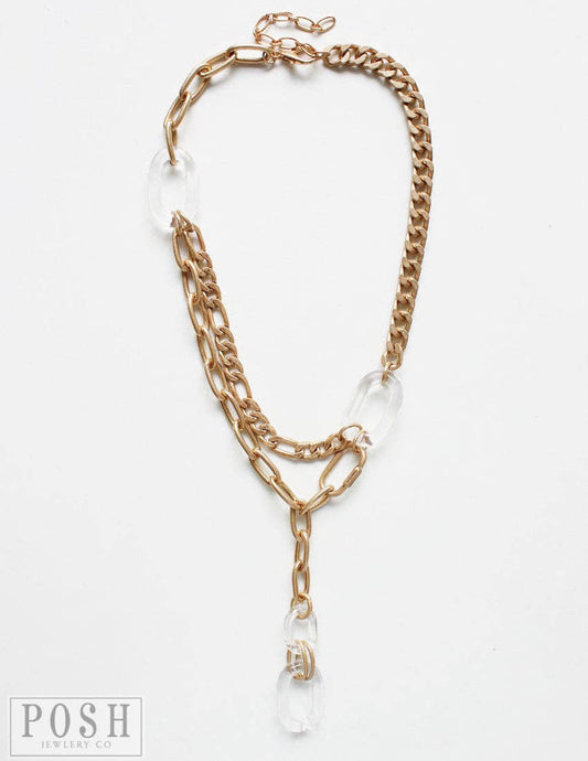 Y Chain Chunky Necklace
