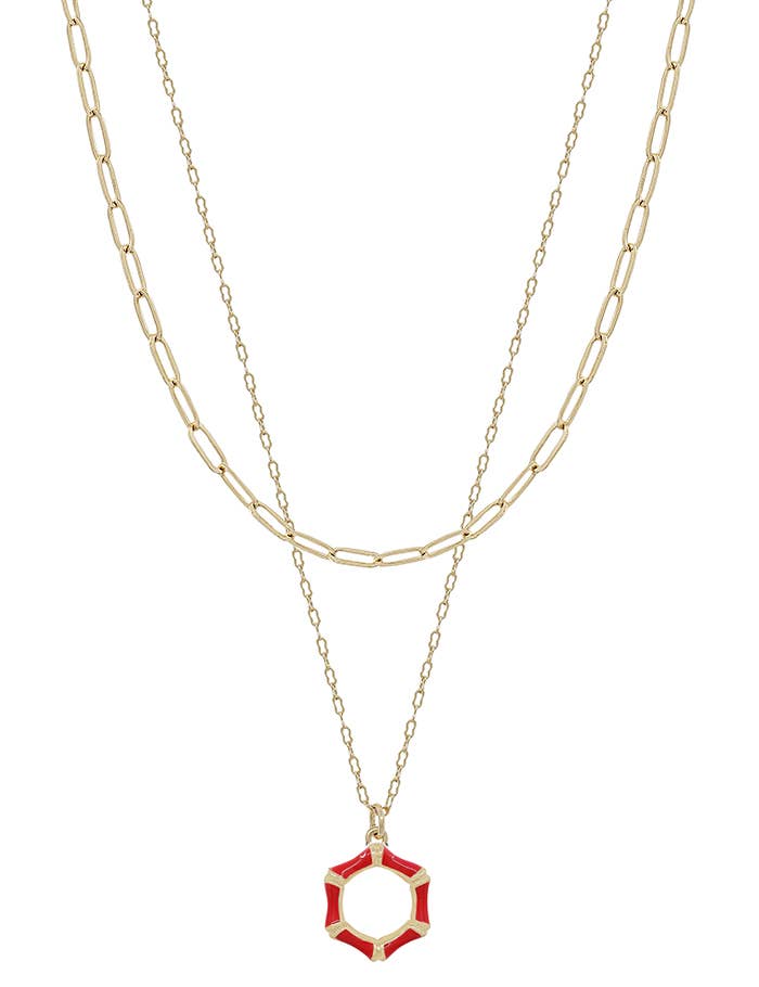 Bash Red Necklace