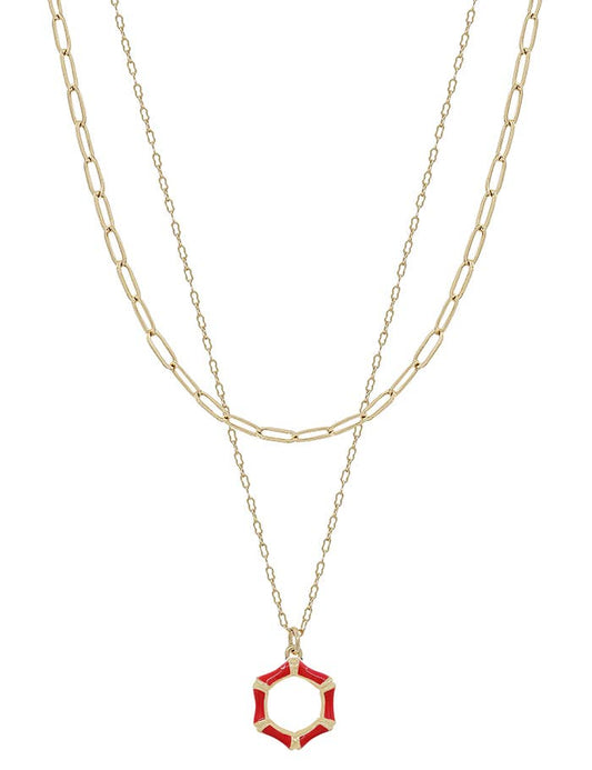 Bash Red Necklace