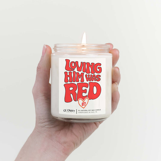 Loving Him Was Red Scented Candle