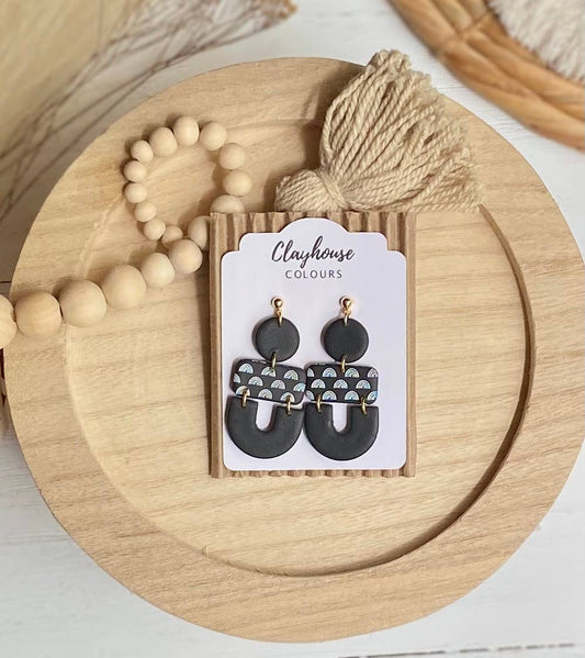 Boho Arch Clay Earrings