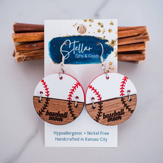 Baseball Mom Earrings